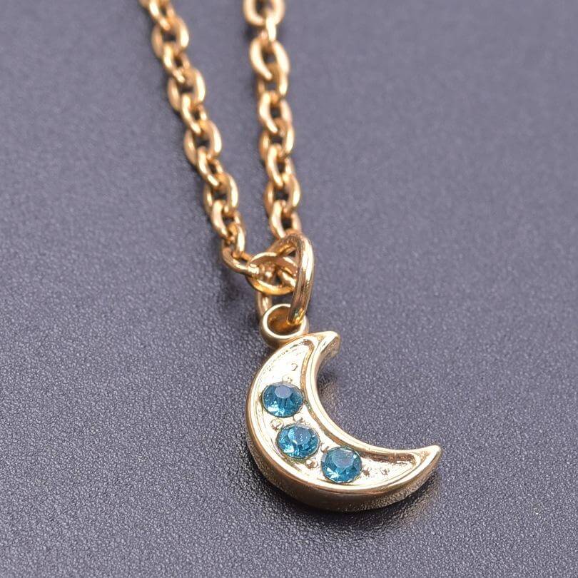 Γυναικείο Κολιέ Gold Moon Necklace