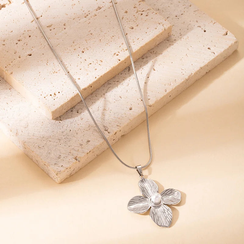 Γυναικείο Κολιέ Silver Blossom Necklace