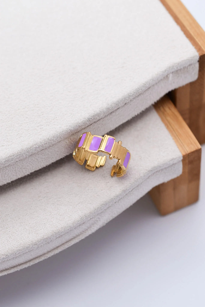 Γυναικείο Δαχτυλίδι Icy Purple Gold Ring